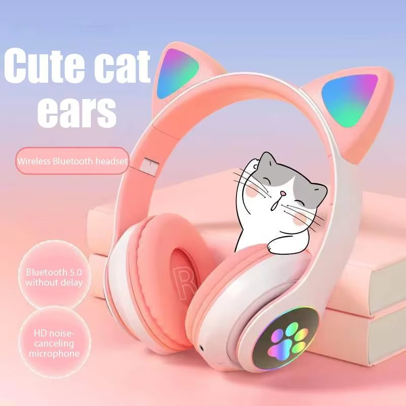 JST-28 Wireless Headphones Cat - Esports Wireless Gaming Headset 评论和价格