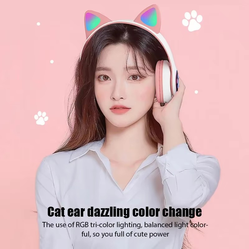 JST-28 Wireless Headphones Cat - Esports Wireless Gaming Headset 评论和价格