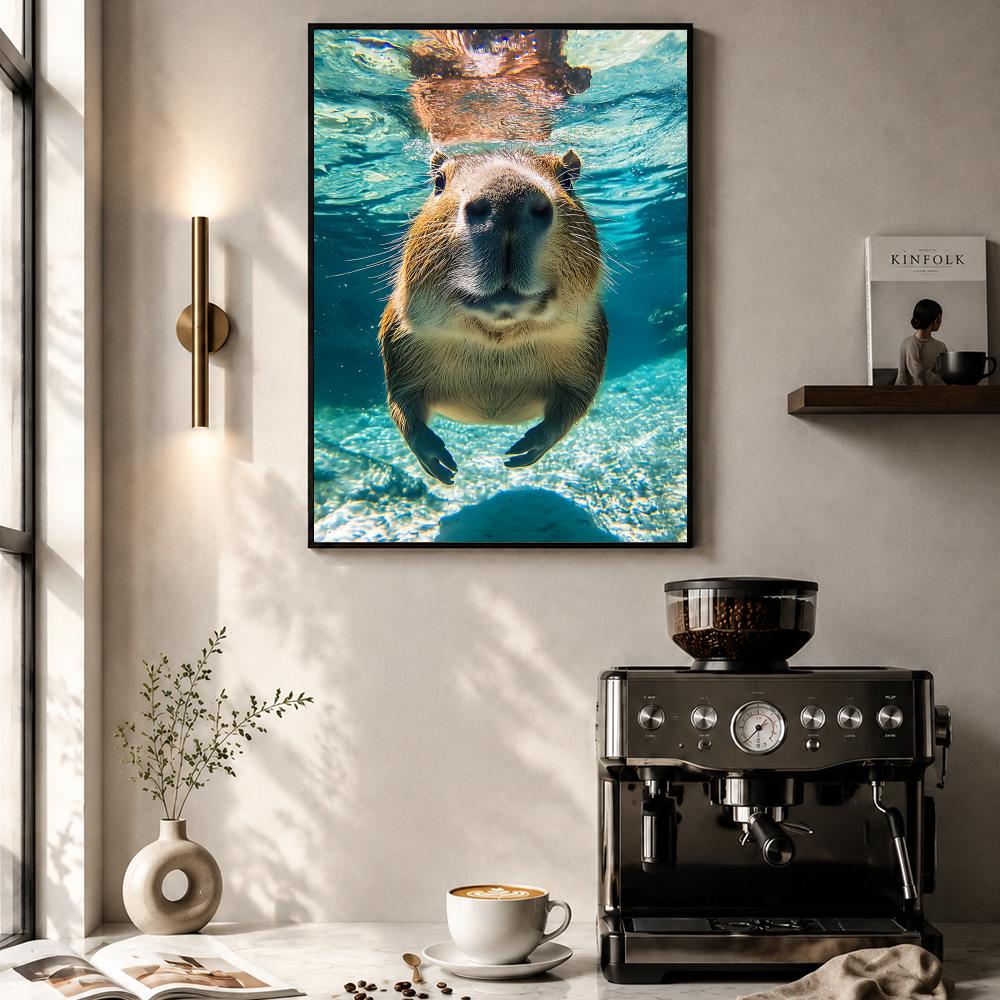 Healing Capybara Poster Art Po - Esports And Gaming Lounge 评论和价格