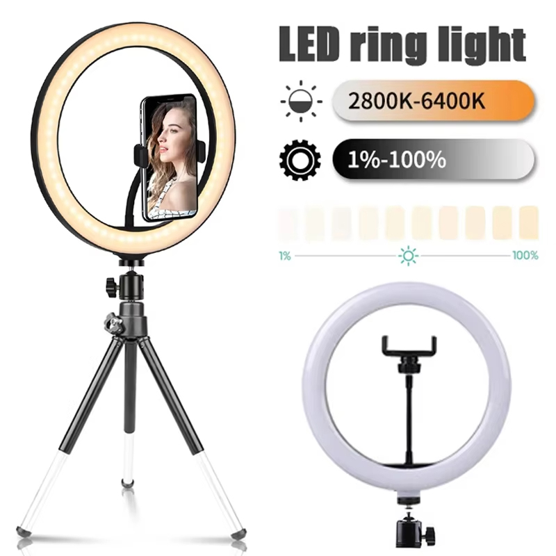 10 inch Selfie Ring Light Phot - Webcam Ring Light 评论和价格