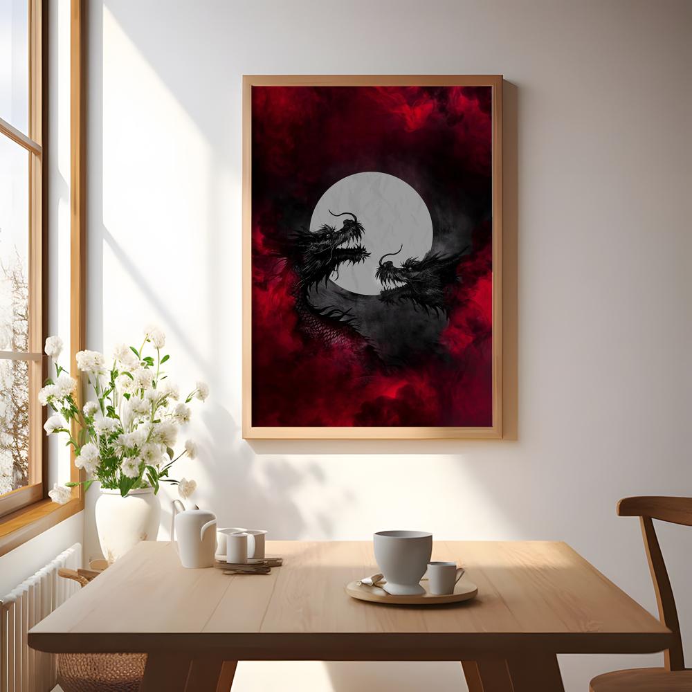 Black Dragon Poster Waterproof - Esports And Gaming Lounge 评论和价格