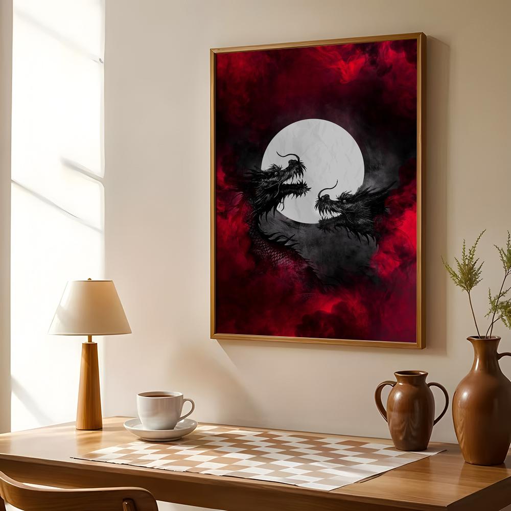 Black Dragon Poster Waterproof - Esports And Gaming Lounge 评论和价格
