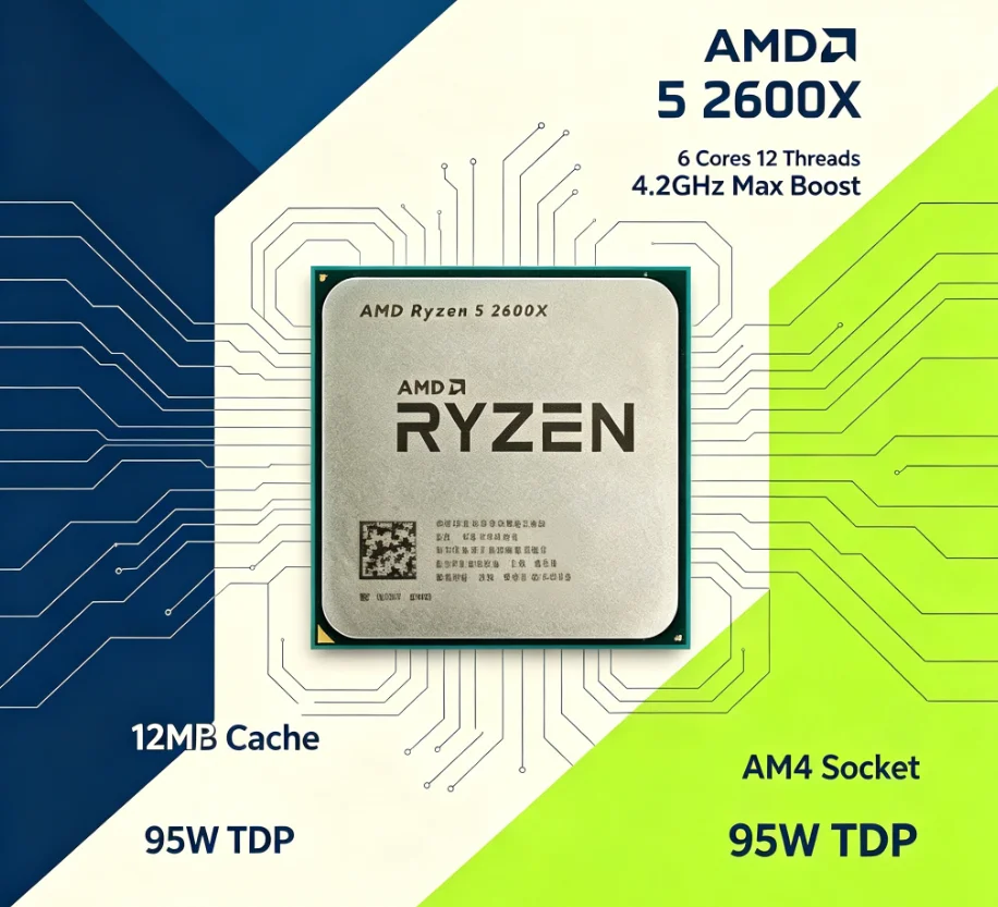 AMD R5 2600X 12nm AM4 Desktop  - Esports In Gaming 评论和价格