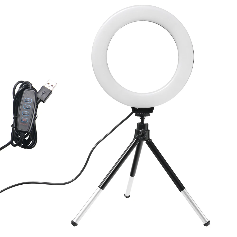 6 Inch Mini Selfie Ring Light  - Webcam Ring Light 评论和价格